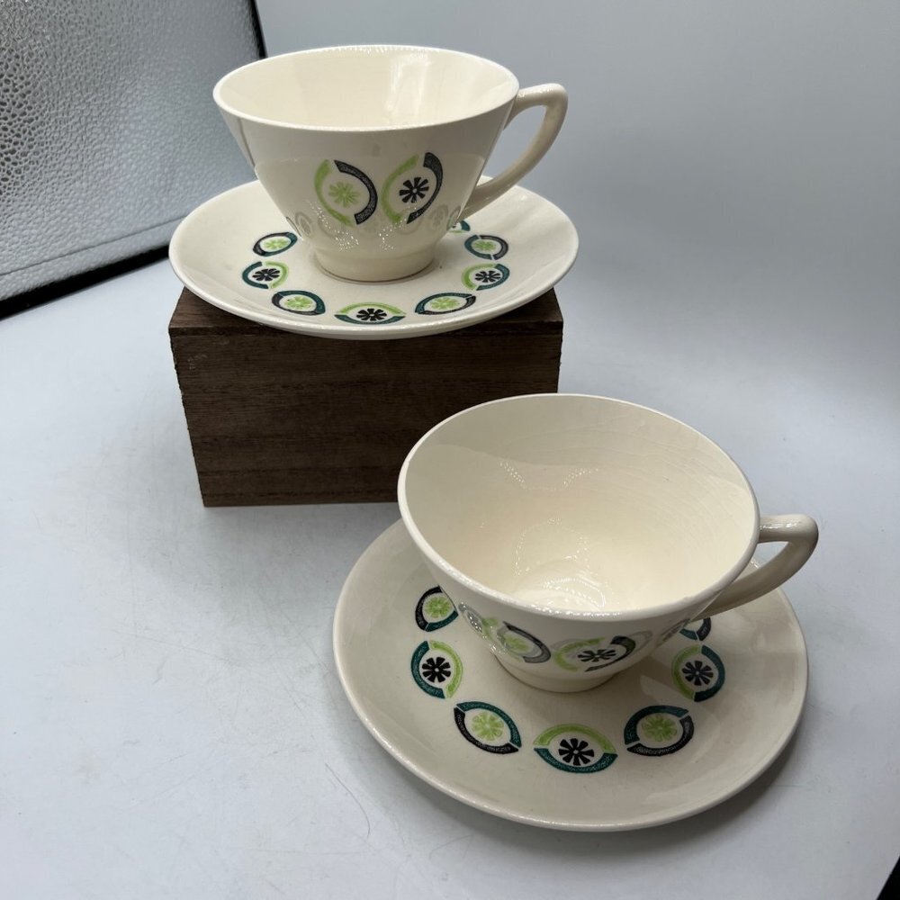 American Art Deco teacup coffee set made in the USA